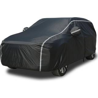 Bilafd?kning Vandt?t All Weather SUV - Coverado Black Car Cover UV -beskyttelse med lynl?sd?r D?r Bomuld Backing Snowt?t haglbeskyttelse Vindt?t