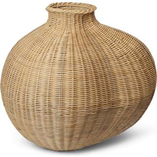 Ferm Living Bola flettet gulvvase Natural