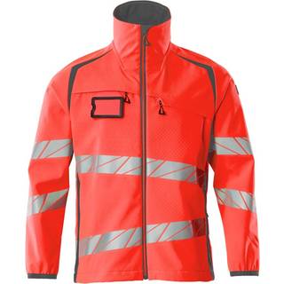 MASCOT ACCELERATE SAFE softshell jakke, hi-vis rød/mørk antracit - S