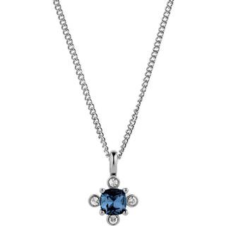 DYRBERG/KERN RIMINI HALSKÆDE 430110 (Silver, Blue, ONESIZE)