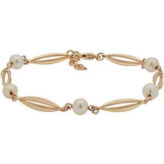 Siersbøl Bur & Perle armbånd 8 kt guld, 18+2 cm