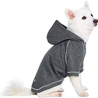 Blueberry Pet Essentials Bldt behageligt Bedre Basic bomuldsblanding Hunde-httetrje Sweatshirt i koksgr Ryglngde 22 Pakke med 1 jakke til hu