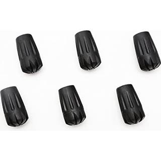 Trekologi Trekking Pole Tips - 6pc/Set Walking Stick Tips Vandringstip Tips Gummitips - Gangst?nger Udskiftning Tipbeskyttere - 11 mm huldiameter