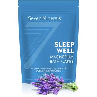 Sleepwell Magnesium chlorid flager 3 lb - absorberer bedre end Epsom salt - unikt og naturligt fuld bad Soak -formel til sund afslapning - med Ce
