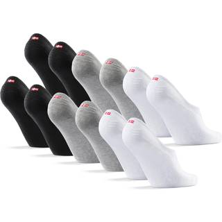 ORGANIC COTTON NO SHOW SOCKS - Black | Grey | White / 39-42 / 6-Pack