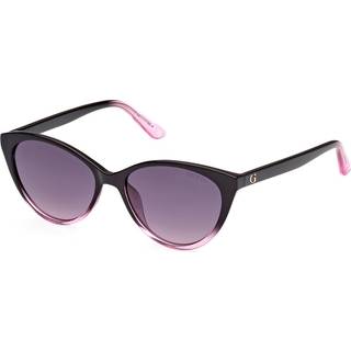 Guess Kvinde GU8291 05B Solbriller Injiceret Sort Røg Cat Eye Normal Skygge