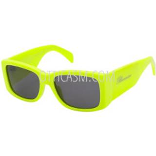 Blumarine Kvinde SBM800 0717 Solbriller Acetat Gul Grå Geometrisk Normal