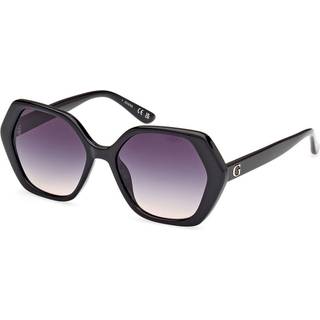 Guess Kvinde GU8292 01B Solbriller Injiceret Sort Røg Geometrisk Normal Skygge