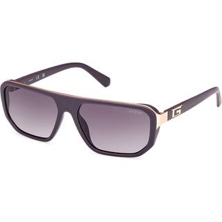 Guess Mand GU00124 82A Solbriller Injiceret Violet Røg Geometrisk Normal