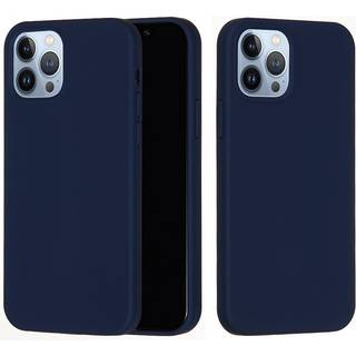 iPhone 15 Pro Max Liquid Silikone Bagside Cover - Mørkeblå