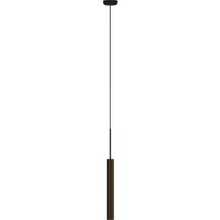 Audo hængelampe Tubulaire, 48 cm, bronzefarvet, aluminium