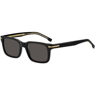 Hugo Boss Mand BOSS 1628/S 807/IR Solbriller Acetat Sort Grå Firkantet