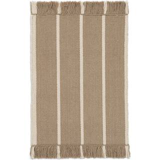 Calm Kelim Mat - Dark Sand/Off-White