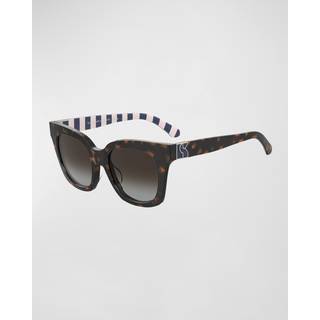Kate Spade Constance/G/S Asian Fit Polarized 086/LA 53 Solbriller Kvinder Tortoiseshell - Dark Tortoise - 53mm