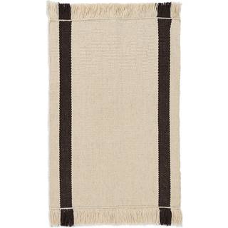 Calm Kelim Mat - Off-White/Coffee