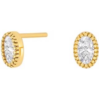 Siersbøl 8kt. guldørestikker med cubic zirkonia