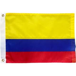 FRF -flag colombiansk båd flag 12x18 tommer 210d nylon colombia flag udendørs tunge colombianske flag til båd med 2 messinggrommer