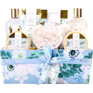 Gavekurv til kvinder spa luxetique spa badekit 12stk afslappende spa gavekurv med brusegel bad salt essentiel olie body lotion f?dselsdag gaver t