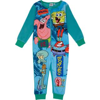 Vanilla Underground Vanilla Underground Blue Spongebob Fleece Kids All-In-One