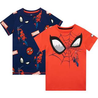Character Character Red 100% Cotton Spider-Man 2 Multipack Short Sleeve T-Shirt