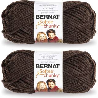 Bernat Softee Chunky Yarn 3.5 Oz Gauge 6 Super Voluminy Dark Taupee