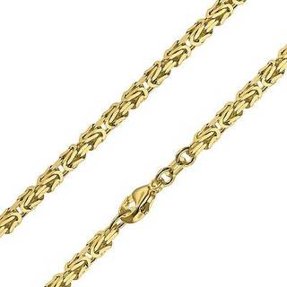 trendor 51570 Königskette Collier Gold auf 925 Silber 2,8 mm Breite