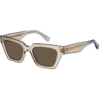 Tommy Hilfiger Kvinde TH 2101/S FWM/70 Solbriller Acetat Nøgen Brun Geometrisk - Nøgen