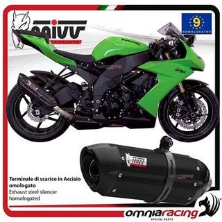 MIVV Suono Lyddæmper Rustfrit stål, sort, titanium