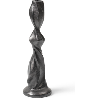 Ferm Living Gale lysestage 25 cm Blackened Aluminium