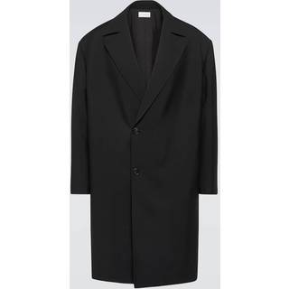 The Row Pers double-breasted virgin wool overcoat - black - EU 52