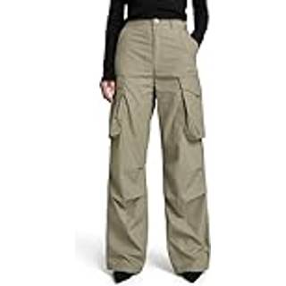 High Waist Cargo Pants - Green - Women