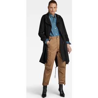 Fluid Fishtail Hooded Parka - Black - Women