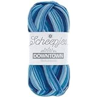 Scheepjes Downtown 410 River Walk Indhold: 75% Merino ekstra fin, 25% nylon Vægt/længde: 50 gram = ca. 200 meter Anbefalede pinde: 2.50-3.00 mm Strikkefasthed: 10 cm x 10 cm = 29 m x 45 p Tåler maskinvask, 40°C ved skånevask / Tåler ikke tørretumbler / Tørres fladt.