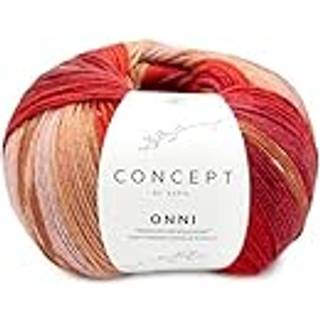 Katia Concept Onni Socks 404 Rød-Camelia-Gul Indhold: 65% merinould, 25% polyamid, 10% alpaca Vægt/længde: 100 g = ca. 400 meter Anbefalede pinde: 2.5-3 mm Strikkefasthed: 10 x 10 cm = 30 m x 42 p Vask: Maskinvask 40℃ / Tåler ikke tørretumbling.