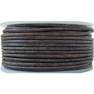 Cords Essentials Round ?gte l?derstrengskord reb til smykkerfremstilling af halsk?der armb?nd kumihimo fletning indpakning h?ndv?rk og hobbyproje