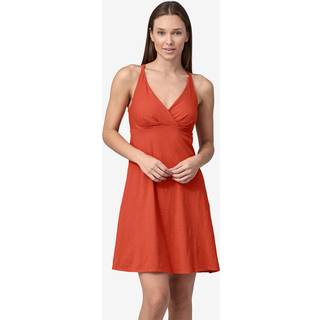Patagonia Women's Amber Dawn Dress Kjole Damer størrelse L farve rød