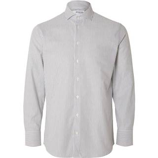 SLHREGBOND-MILO STRIPE SHIRT LS B