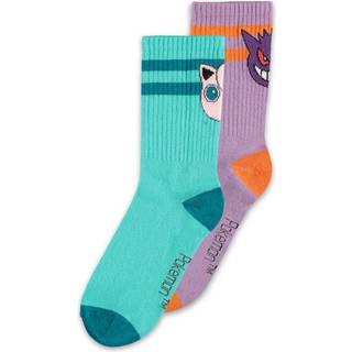 Pokemon Socks 2-Pack Heads Grey 39-42