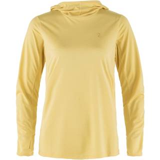 Fjällräven Women's Abisko Sun-Hoodie Funktionsshirt Damer størrelse XL farve beige