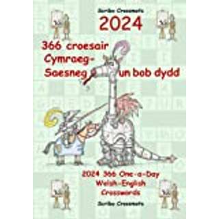 2024 366 Croesair Cymraeg-Saesneg Un Bob Dydd / One-a-Day Welsh-English Crosswords