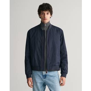 Ganttil mænd. 7006388 Letvægts marineblå bomberjakke (S), Casual, Polyester, Lange ærmer