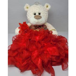 Kinnex Collections Siden 1997 20 """" Quince Anos Quinceanera Sidste dukke bamse med kjole (midtpunkt) ~ ARC16831-14R (rød)