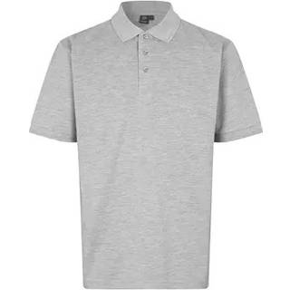 ID 0324 PRO Wear poloshirt u. lomme Grå melange 2XL