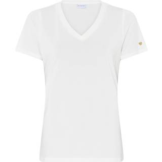 In Front Nina T-Shirt V-Neck Toppe & T-Shirts 14919 White (LARGE)