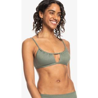 Roxy Women's Shiny Wave Bralette Bikinitop Damer størrelse XXL farve olivengrøn