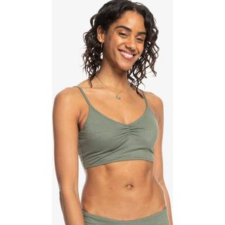 Roxy Women's Shiny Wave Tank Top Bikinitop Damer størrelse S farve grøn