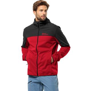 Jack Wolfskin Feldberg Hoody Softshelljakke Herrer størrelse S farve rød