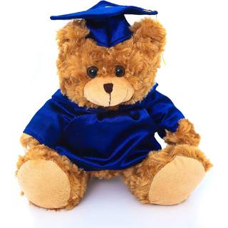 Plushland Plush Fyldt Animal Toys 12 tommer pr?senterer gaver til eksamen Day Personaliseret tekstnavn eller dit skolelogo p? kjole bedst til enh