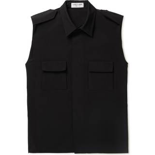 Saint Laurent Saharienne faille shirt - black - EU 41
