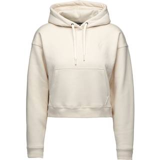 Black Diamond Women's Crop Pullover Hoody Hoodie Damer størrelse XL farve beige